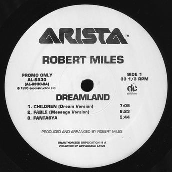 Robert Miles - Dreamland (Limited Edition Promo Vinyl 2xLP)
