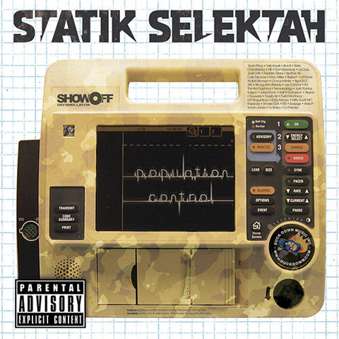Statik Selektah - Population Control (Limited Edition Yellow Vinyl 2xLP X/200)