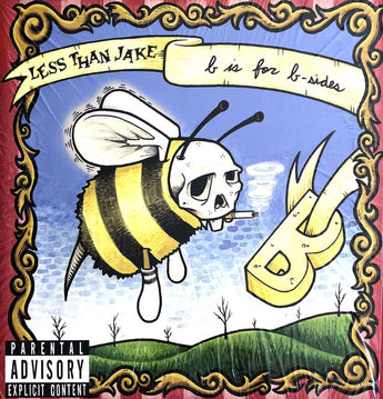 Less Than Jake - B Is For B-Sides (Limited Edition Grass Green w/ Sky Blue Center Vinyl LP x/650 w/ Screenprinted Cover)