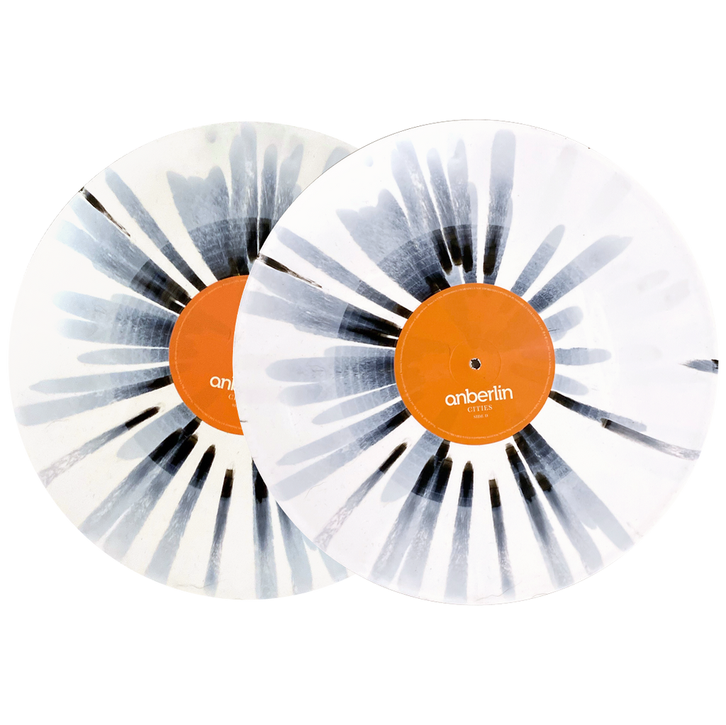 Anberlin Cities 15th anniversary shops reissue on white w/black splatter limited 1000