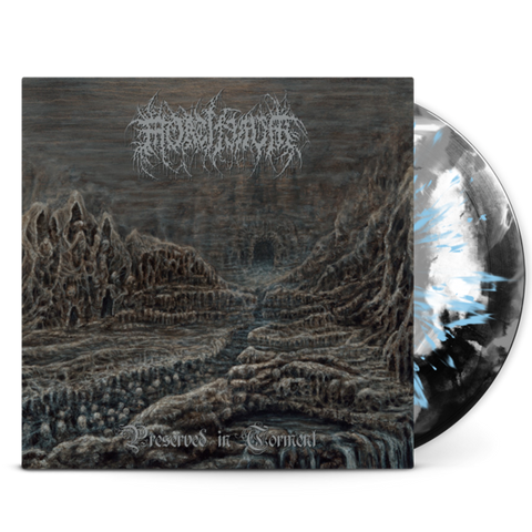 Mortiferum - Preserved In Torment (Limited Edition Black / White / Silver Mix w/ Light Blue Splatter Vinyl LP)