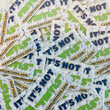 Rare Limiteds Sticker - "It's Not Vinyls"
