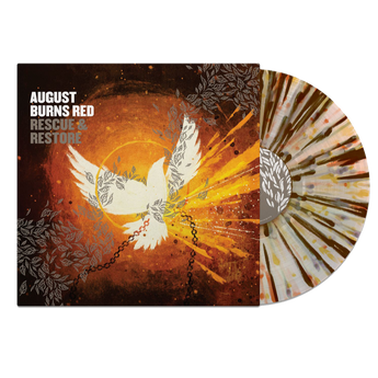 August Burns Red - Rescue & Restore (10th Anniversary Edition Clear w/ Orange, Brown, White & Tan Splatter Vinyl LP x/500)