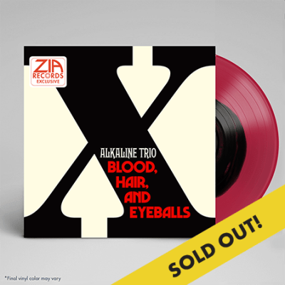 Alkaline Trio - Blood, Hair, And Eyeballs (Zia Records Exclusive Black In Maroon/Red Vinyl LP x/300) - Rare Limiteds