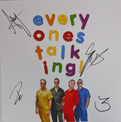 All Time Low - Everyone's Talking (Autographed Limited Edition Clear w/ Green Splatter Vinyl LP) - Rare Limiteds