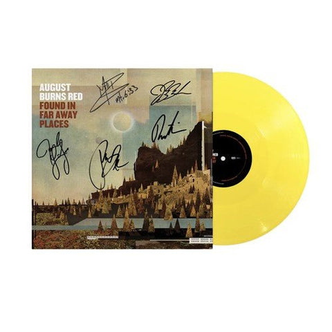 August Burns Red - Found In Far Away Places (Autographed Limited Edition Canary Yellow Vinyl LP x/500) - Rare Limiteds