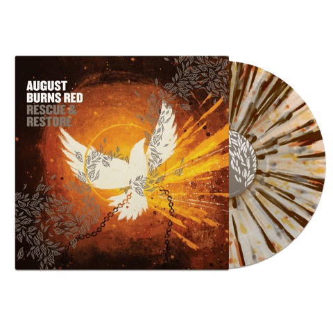 August Burns Red - Rescue & Restore (10th Anniversary Edition Clear w/ Orange, Brown, White & Tan Splatter Vinyl LP x/500) - Rare Limiteds