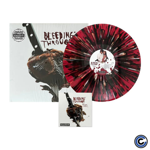Bleeding Through - This Is Love, This Is Murderous (Limited Edition Red w/ Black & White Splatter Vinyl LP x/300 + Numbered Pin) - Rare Limiteds