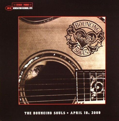 Bouncing Souls - Live At Generation Records, NYC: April 18, 2009 (RSD 2011 Exclusive Red Vinyl LP x/300) - Rare Limiteds