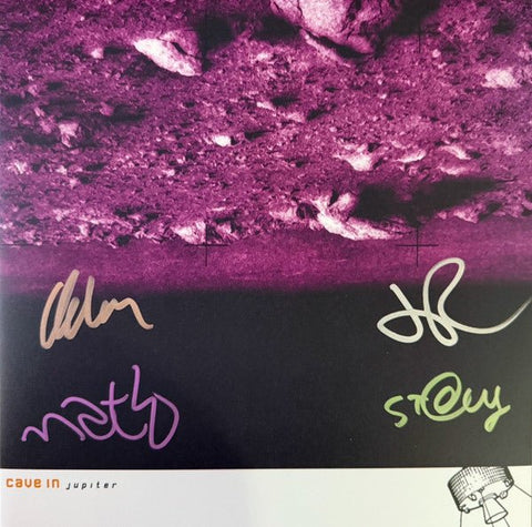 Cave In - Jupiter (Autographed Newbury Comics Exclusive Black Ice w/ Splatter Vinyl LP x/200) - Rare Limiteds