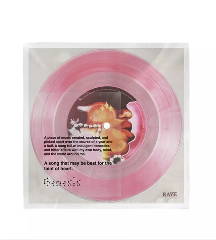 Raye - Genesis (Limited Edition Translucent Baby Pink 7" Vinyl)