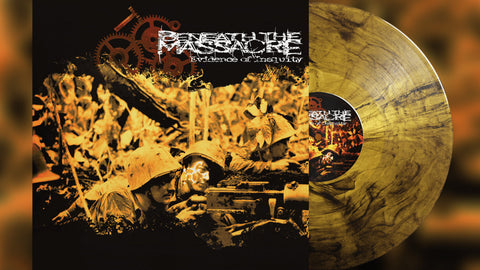 Beneath The Massacre - Evidence Of Inequity (Limited Edition Trans Yellow w/ Black Smoke Vinyl LP x/200)