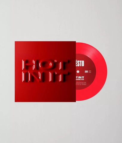 DJ Tiesto & Charli XCX - Hot In it (Urban Outfitters Exclusive Neon Coral Red 7" Vinyl x/3000) - Rare Limiteds