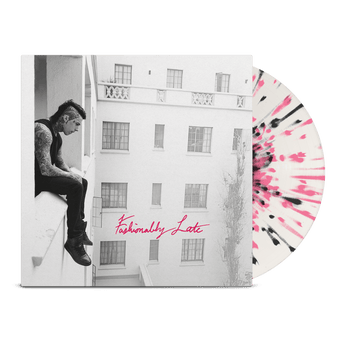 Falling In Reverse - Fashionably Late (Limited Edition White w/ Pink & Black Splatter Vinyl LP x/500) - Rare Limiteds