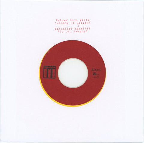 Father John Misty / Nathaniel Rateliff - Johnny Go Riding / So On, Nevada (Limited Edition Sunflower Yellow 7" Vinyl x/400) - Rare Limiteds