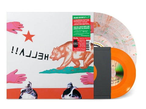 Hella - Hold Your Horse Is (Deluxe Edition Clear w/ Red & Green Splatter Vinyl LP x/500 + Orange 7") - Rare Limiteds