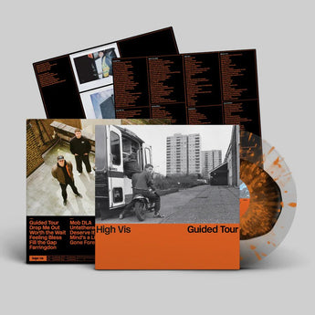 High Vis - Guided Tour (Dais Records Exclusive Black In Clear w/ Orange Splatter Vinyl LP x/400) - Rare Limiteds