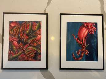 Jeff Jordan - Surrealist Prints from The Mars Volta's 'Octahedron' Album (Framed Set of 2)