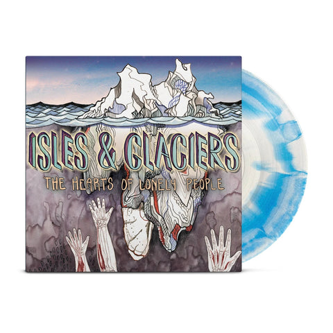 Isles & Glaciers - The Hearts Of Lonely People (Limited Edition Blue/White Mix Vinyl LP x/500) - Rare Limiteds