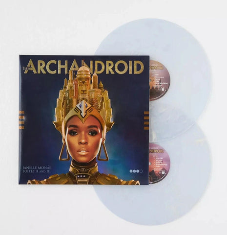 Janelle Monae - The ArchAndroid (15th Anniversary Special Edition Urban Outfitters Exclusive Gold & White Iridescent Vinyl 2xLP x/3000) - Rare Limiteds