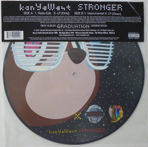 Kanye West - Stronger (Limited Edition 250 - GM Picture Disc Vinyl) - Rare Limiteds