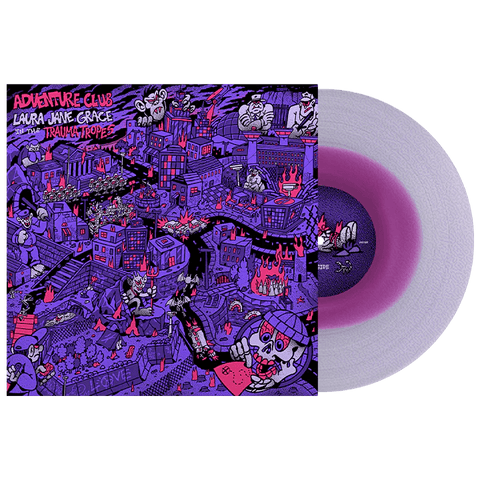 Laura Jane Grace - Adventure Club (Smartpunk Exclusive Hand - Numbered Violet In Cloudy Clear Vinyl LP x/100) - Rare Limiteds