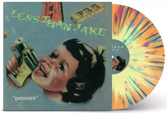 Less Than Jake - Pezcore (Forever Version Yellow & Orange Swirl w/ Purple & Blue Splatter Vinyl LP x/1000) - Rare Limiteds