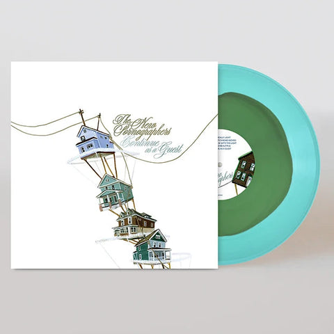 The New Pornographers - Continue As A Guest (Autographed Sleeve Limited Edition Green Inside Blue Vinyl LP)