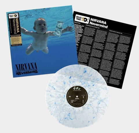 Nirvana - Nevermind (Rough Trade 50 Limited Edition Blue & White Splatter Vinyl LP x/2500) - Rare Limiteds