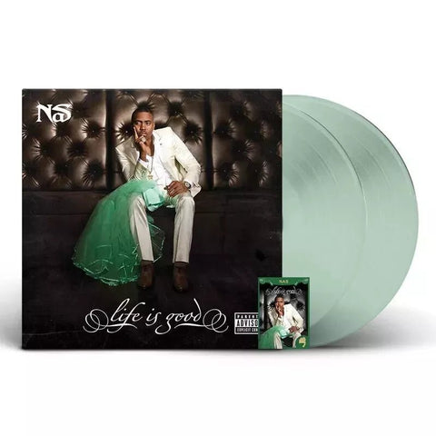 Nas - Life Is Good (Limited Edition Coke Bottle Clear Vinyl 2xLP x/1000 w/ Trading Card) - Rare Limiteds
