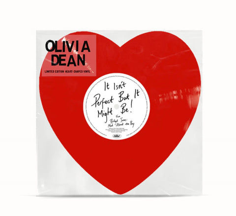 Olivia Dean - It Isn't Perfect But It Might Be (Limited Edition Red Heart - Shaped 10" Vinyl) - Rare Limiteds