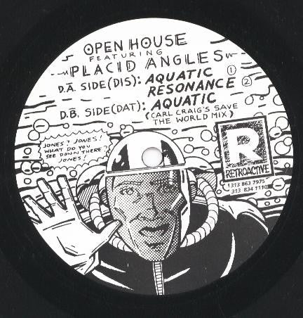 Open House (featuring Placid Angles) - Aquatic (Promo 12" Vinyl) - Rare Limiteds