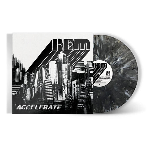R.E.M. - Accelerate (Limited Edition Black & White Marble Vinyl LP x/1000) - Rare Limiteds