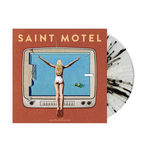 Saint Motel - Saintmotelevision (Limited Edition Clear w/ Black, White & Grey Splatter Vinyl LP x/1000) - Rare Limiteds