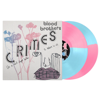 The Blood Brothers - Crimes (Hand-Numbered Collector's Edition Blue / Pink Split Vinyl 2xLP x/300)