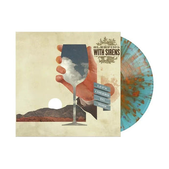 Sleeping With Sirens - Let's Cheers To This (Limited Edition Light Blue w/ Tangerine & Violet Splatter Vinyl LP x/1500) - Rare Limiteds