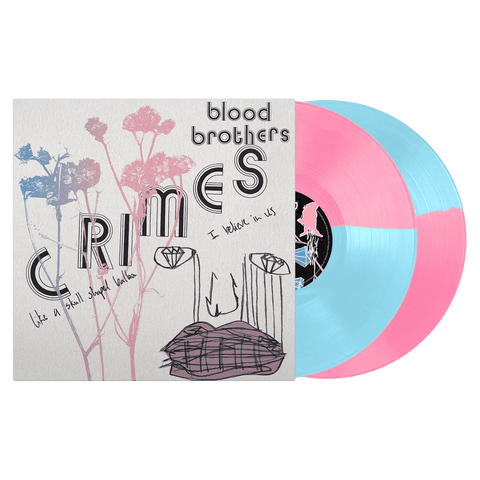 The Blood Brothers - Crimes (Hand - Numbered Collector's Edition Blue / Pink Split Vinyl 2xLP x/300) - Rare Limiteds