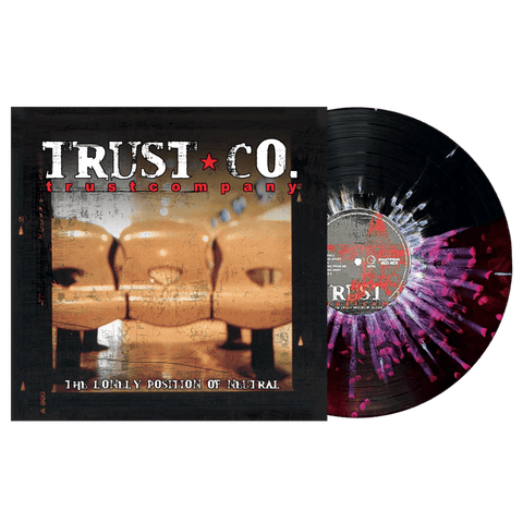 TRUSTcompany - The Lonely Position Of Neutral (Smartpunk Exclusive Half Red / Half Black w/ White Splatter Vinyl LP x/500) - Rare Limiteds