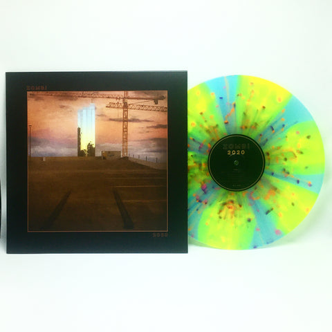 Zombi - 2020 (Limited Edition Electric Blue w/ Neon Yellow Pinwheels & Orange, Violet & Magenta Splatter Vinyl LP x/100)
