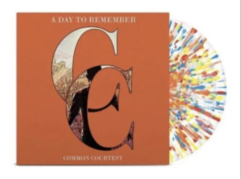 A Day To Remember - Common Courtesy (Limited Anniversary Edition Clear w/ Rainbow Splatter Vinyl 2xLP) - Rare Limiteds