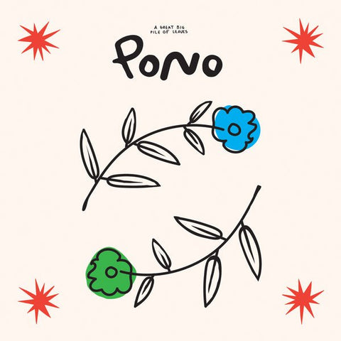 A Great Big Pile Of Leaves - Pono (Limited Edition Beige, Blue, Green & Red Splatter On Clear Vinyl LP w/ OBI Strip x/300) - Rare Limiteds