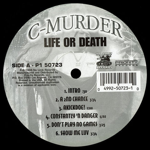 C - Murder - Life Or Death (Promo Vinyl 2xLP) - Rare Limiteds