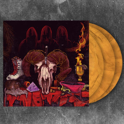 Carpenter Brut - Trilogy (Limited Edition Clear Amber w/ Black Swirls Vinyl 3xLP) - Rare Limiteds