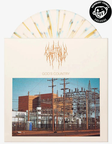 Chat Pile - God's Country (Newbury Comics Exclusive White w/ Blue & Gold Splatter Vinyl LP x/150) - Rare Limiteds