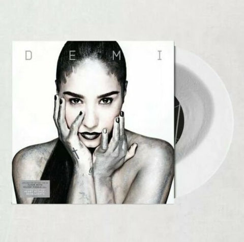 Demi Lovato - Demi (Urban Outfitters Exclusive Clear w/ Silver Puddle Vinyl LP) - Rare Limiteds