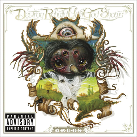 Destroy Rebuild Until God Shows - D.R.U.G.S. (10th Anniversary Edition Clear & Olive Green Color - In - Color Vinyl LP x/500) - Rare Limiteds