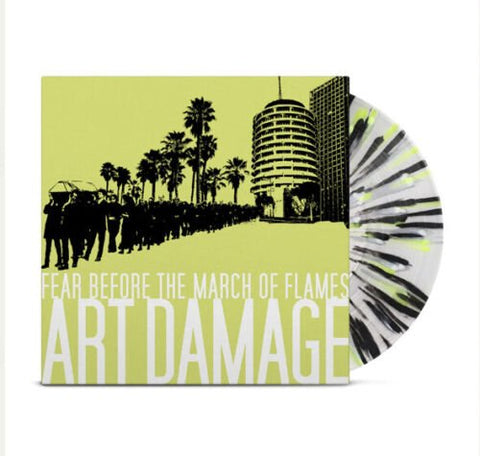 Fear Before The March Of Flames - Art Damage (Limited Edition Clear w/ Yellow, White & Black Splatter Vinyl LP x/500) - Rare Limiteds