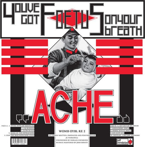 Foetus - Ache (Limited Edition Remastered White Vinyl LP x/1000 w/ Autographed Sticker) - Rare Limiteds