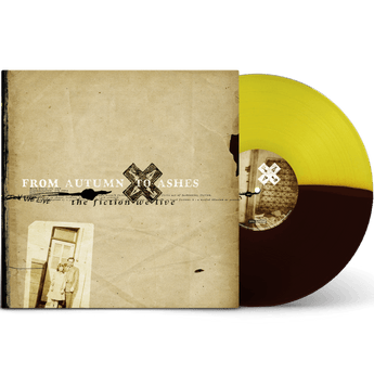 From Autumn To Ashes - The Fiction We Live (Webstore Exclusive Hand - Numbered Yellow / Brown Split Vinyl LP x/500) - Rare Limiteds