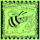 Less Than Jake - B Is For B - Sides (Limited Edition Grass Green w/ Sky Blue Center Vinyl LP x/650 w/ Screenprinted Cover) - Rare Limiteds
